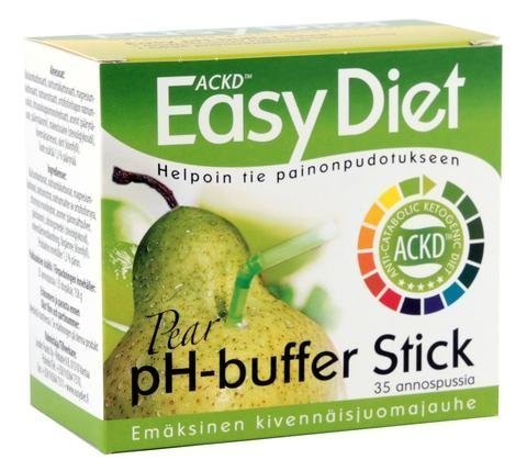 Ackd Easy Diet Ph-Buffer Stick Emäsjauhe Päärynä 